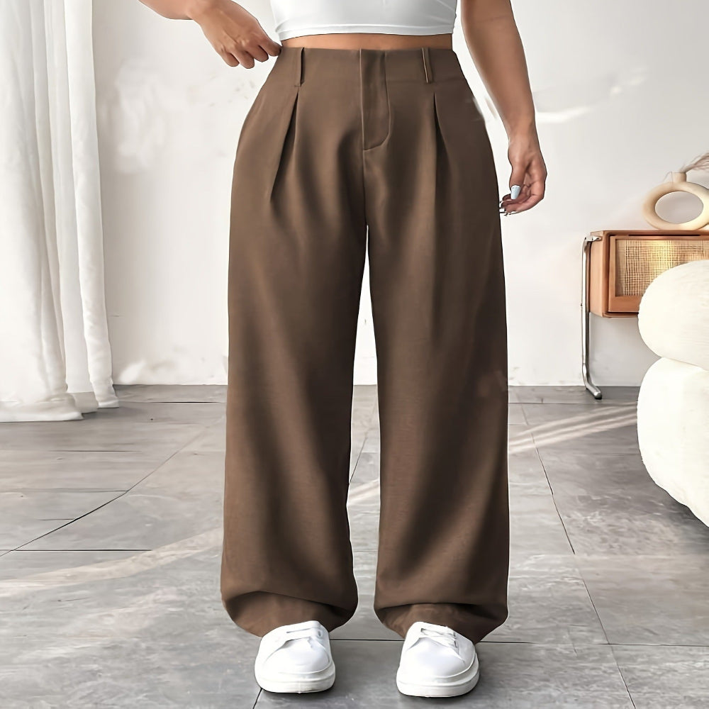 Pantalon Large Mi-Taille