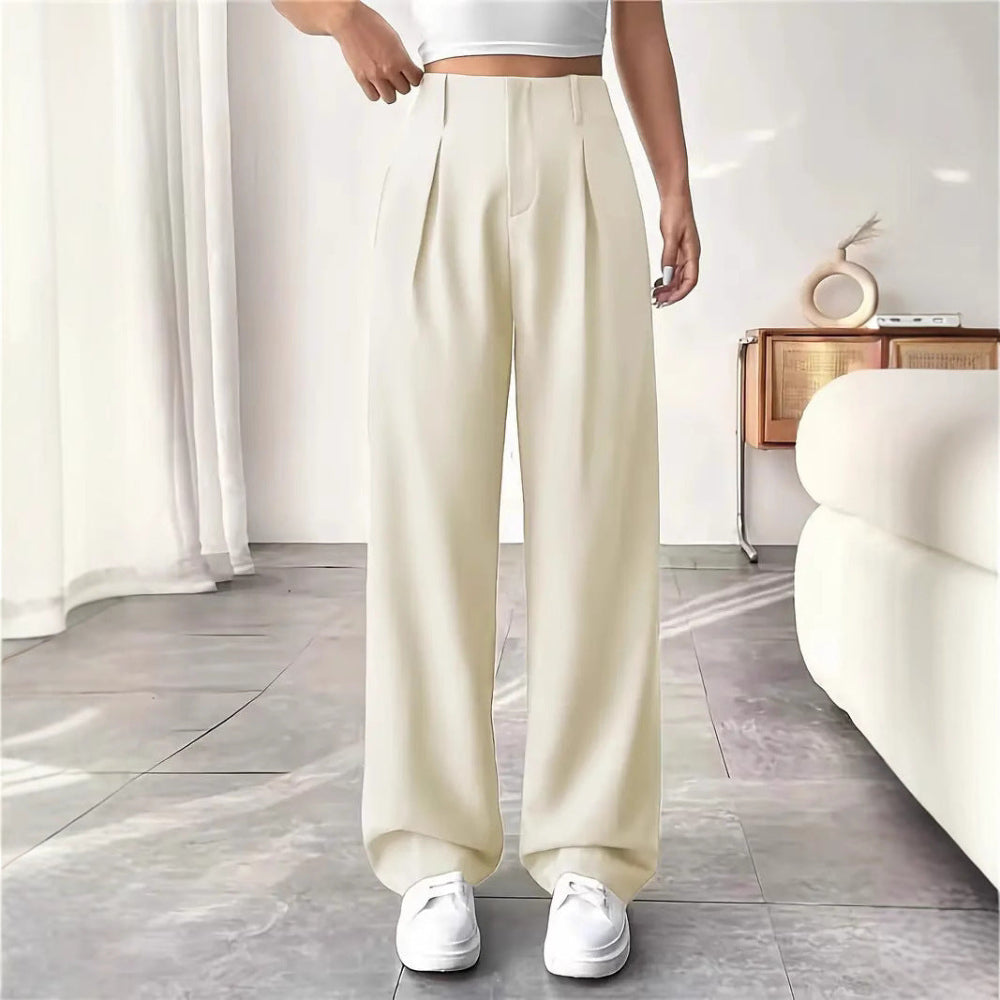 Pantalon Large Mi-Taille