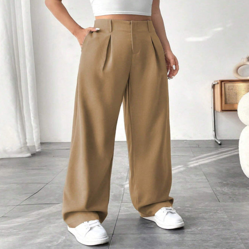 Pantalon Large Mi-Taille
