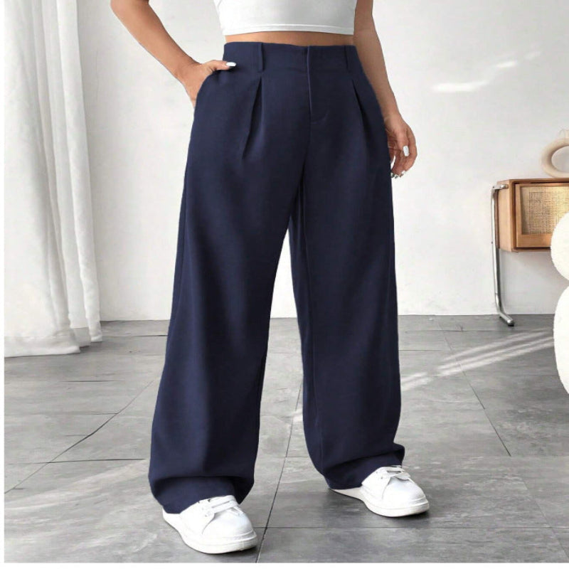 Pantalon Large Mi-Taille