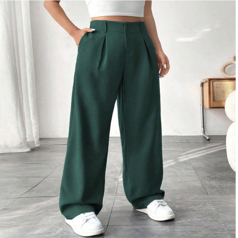 Pantalon Large Mi-Taille