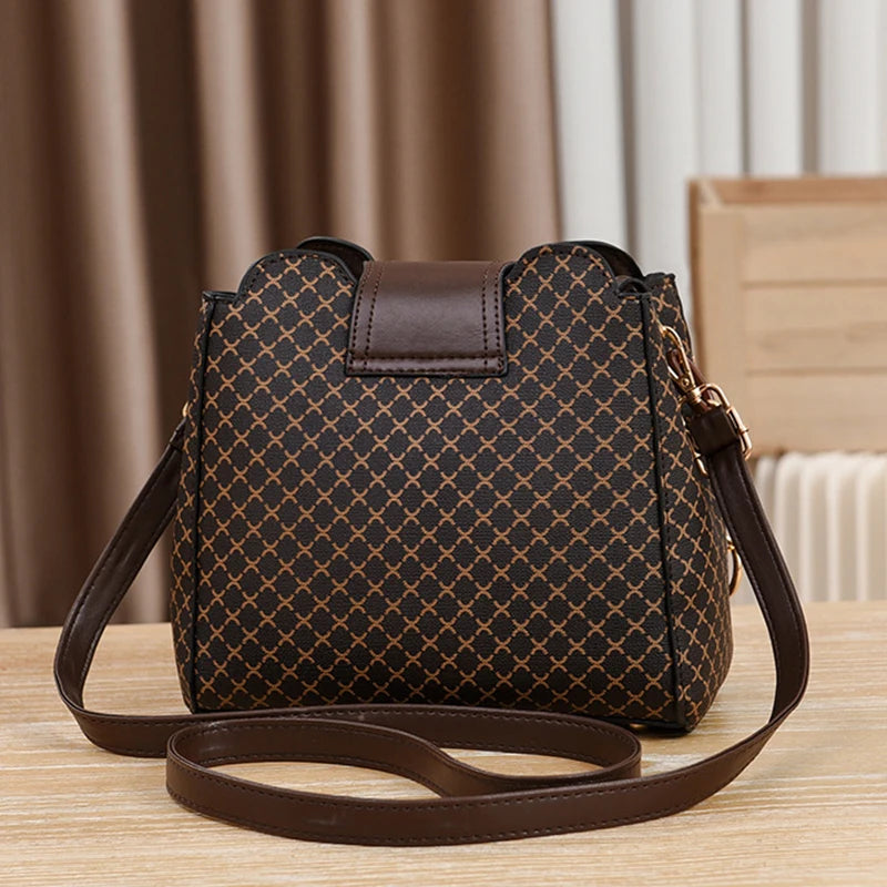 Sac à Main de Luxe Imprimé à Carreaux