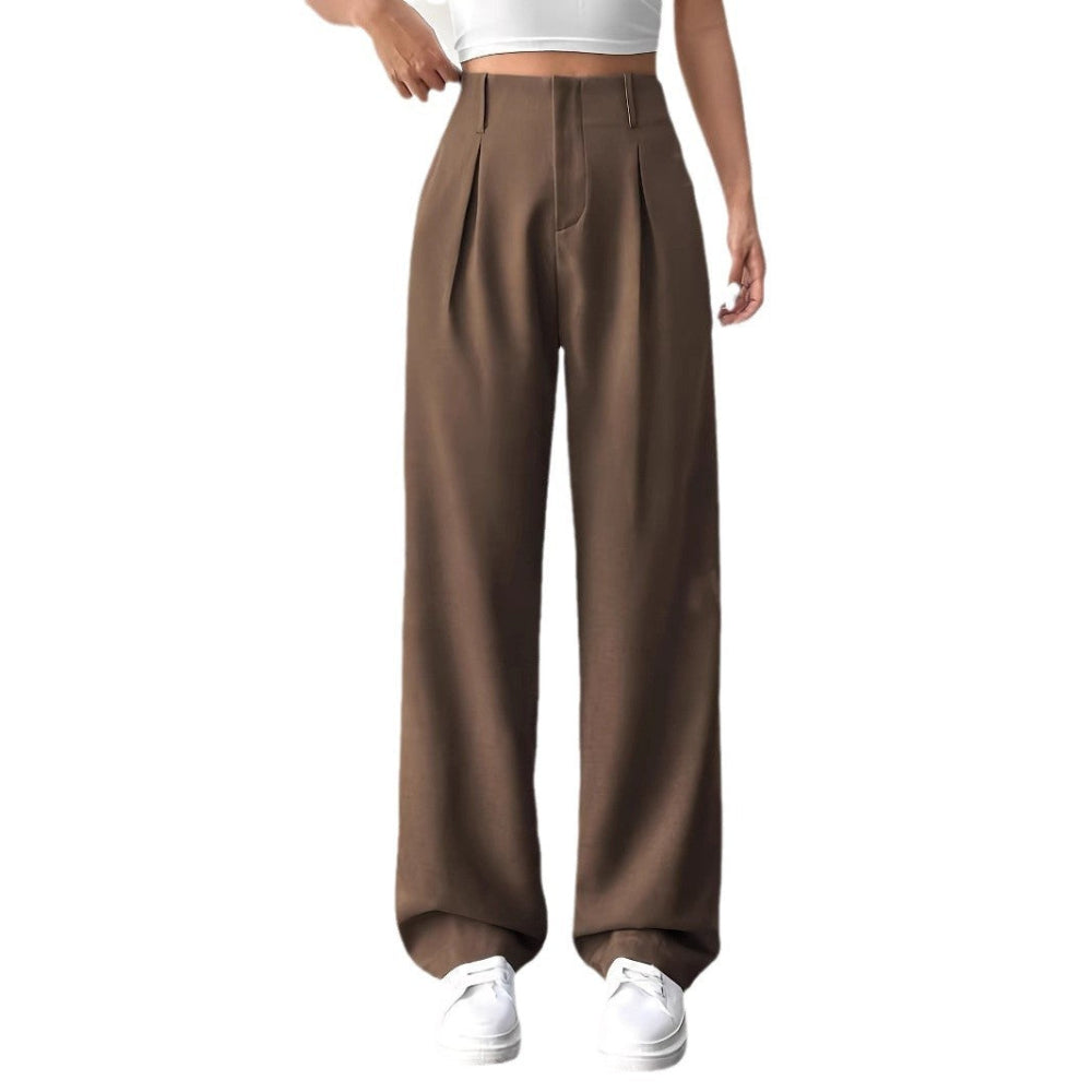 Pantalon Large Mi-Taille