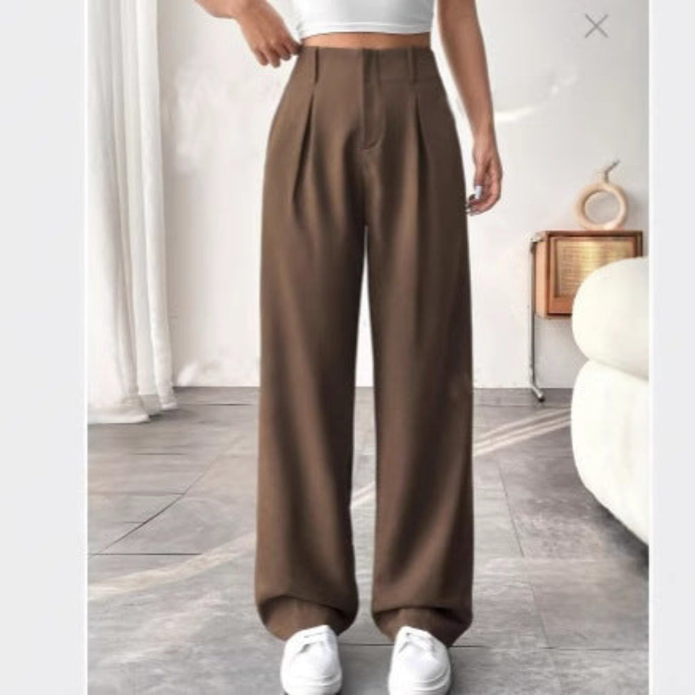 Pantalon Large Mi-Taille