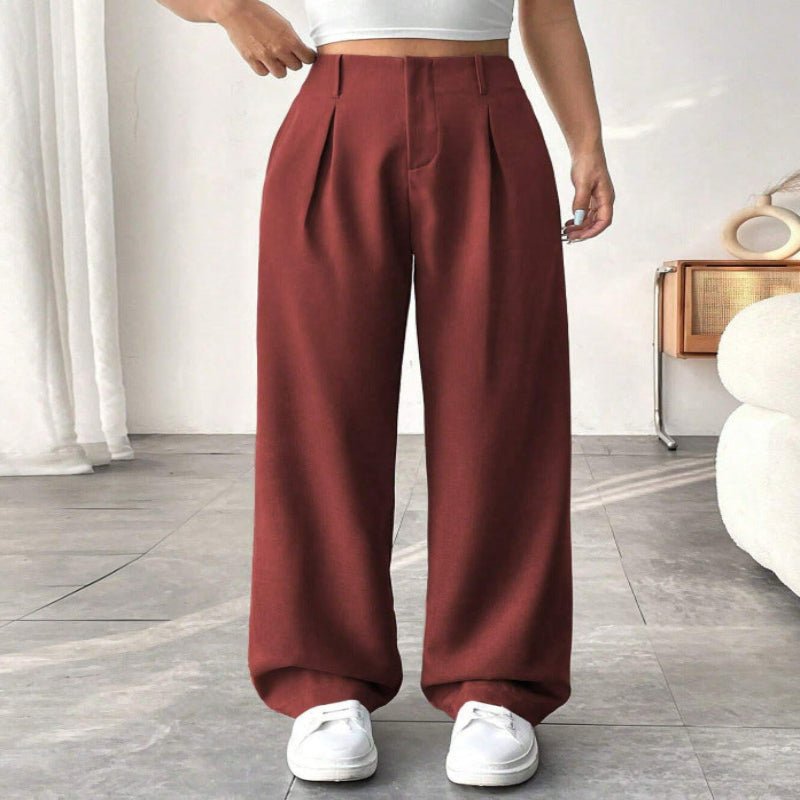 Pantalon Large Mi-Taille