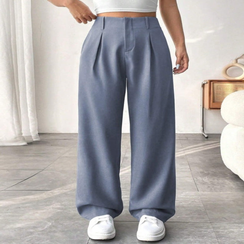 Pantalon Large Mi-Taille