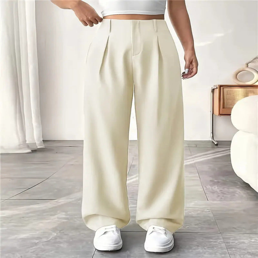 Pantalon Large Mi-Taille