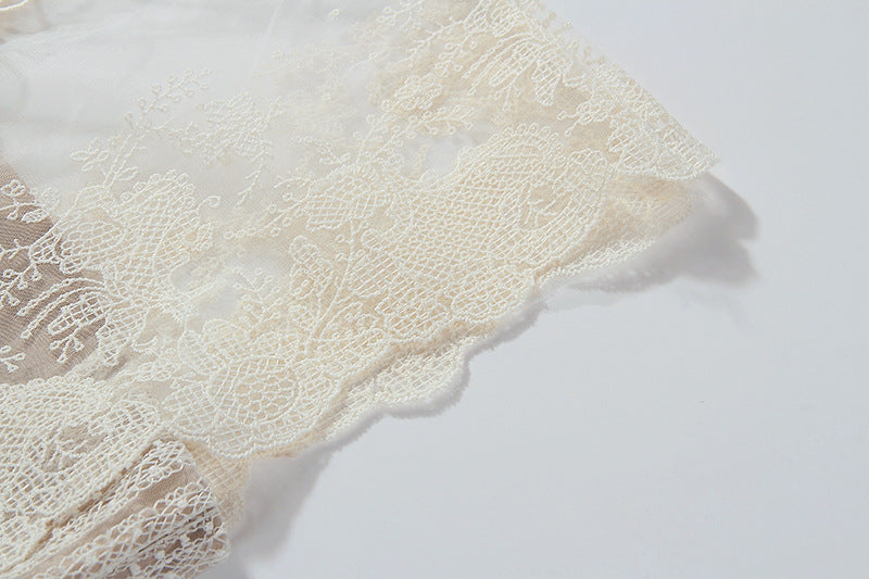 Robe Raffinée en Dentelle Brodée