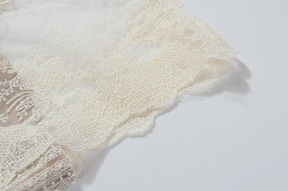 Robe Raffinée en Dentelle Brodée