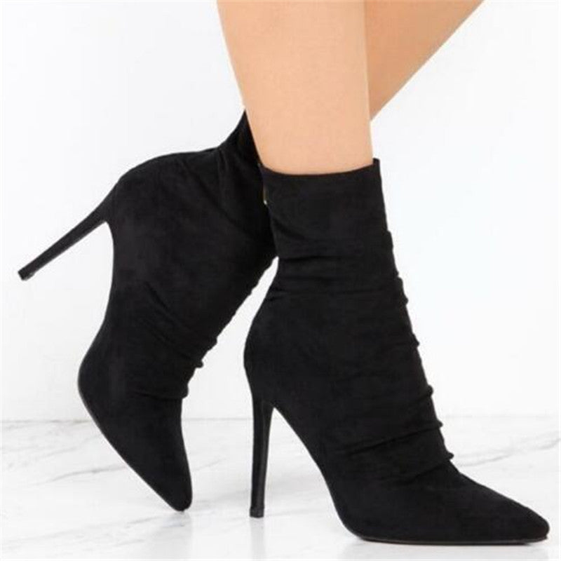 Bottes Hautes En Suède Léger