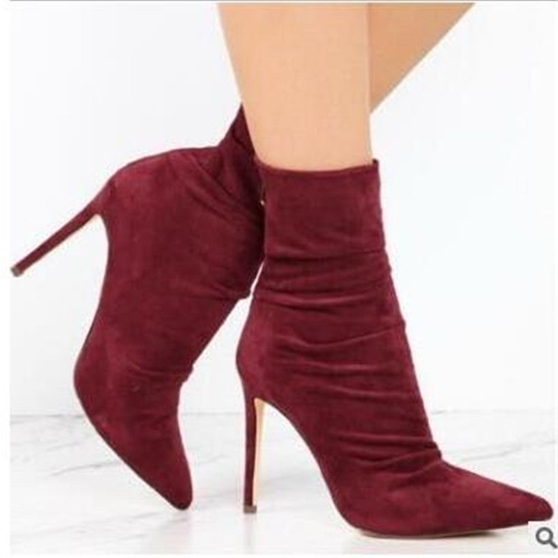 Bottes Hautes En Suède Léger