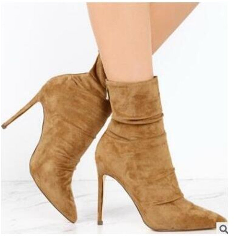 Bottes Hautes En Suède Léger