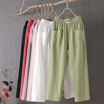 Pantalons en Coton et Lin
