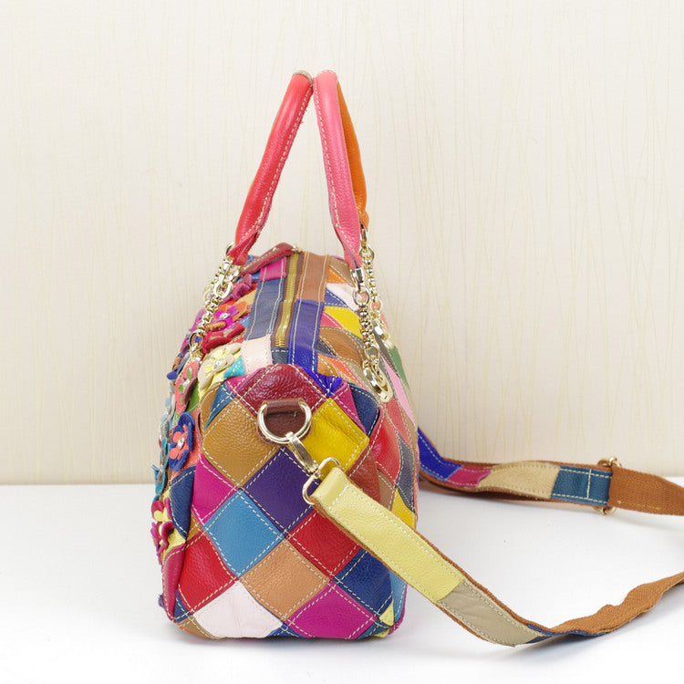 Sacs en Cuir Avec Motif Floral Coloré