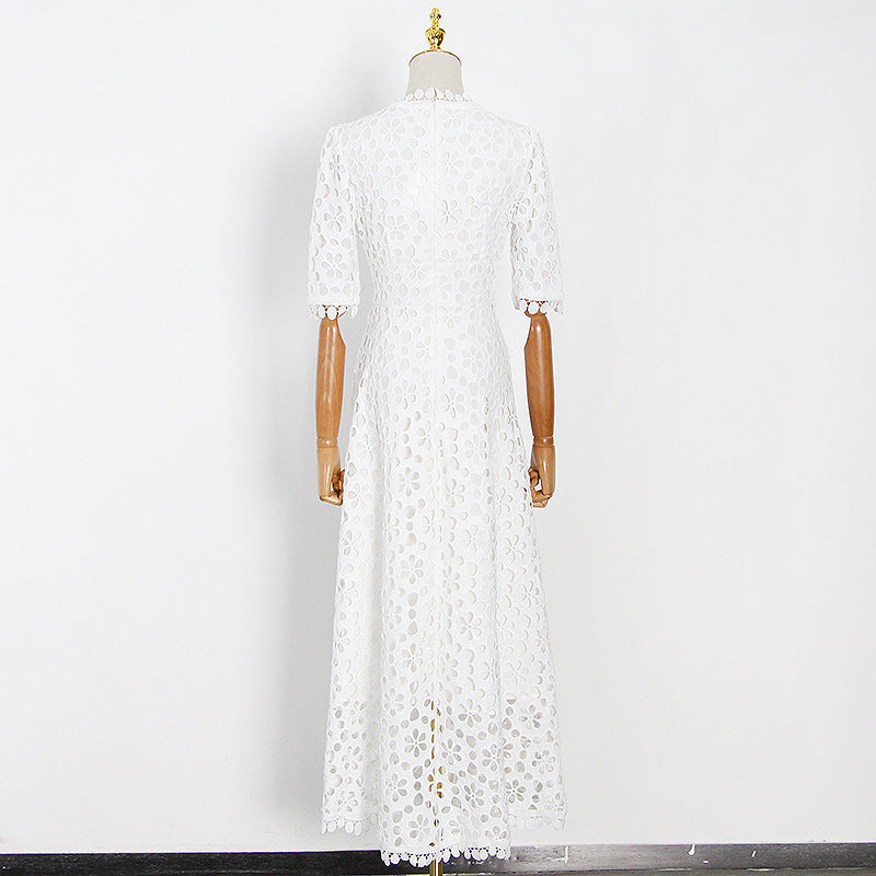 Robe à Crochet Fleur Ajourée