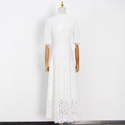 Robe à Crochet Fleur Ajourée