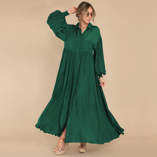 Robe Décontractée à Boutons