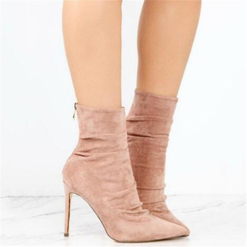 Bottes Hautes En Suède Léger