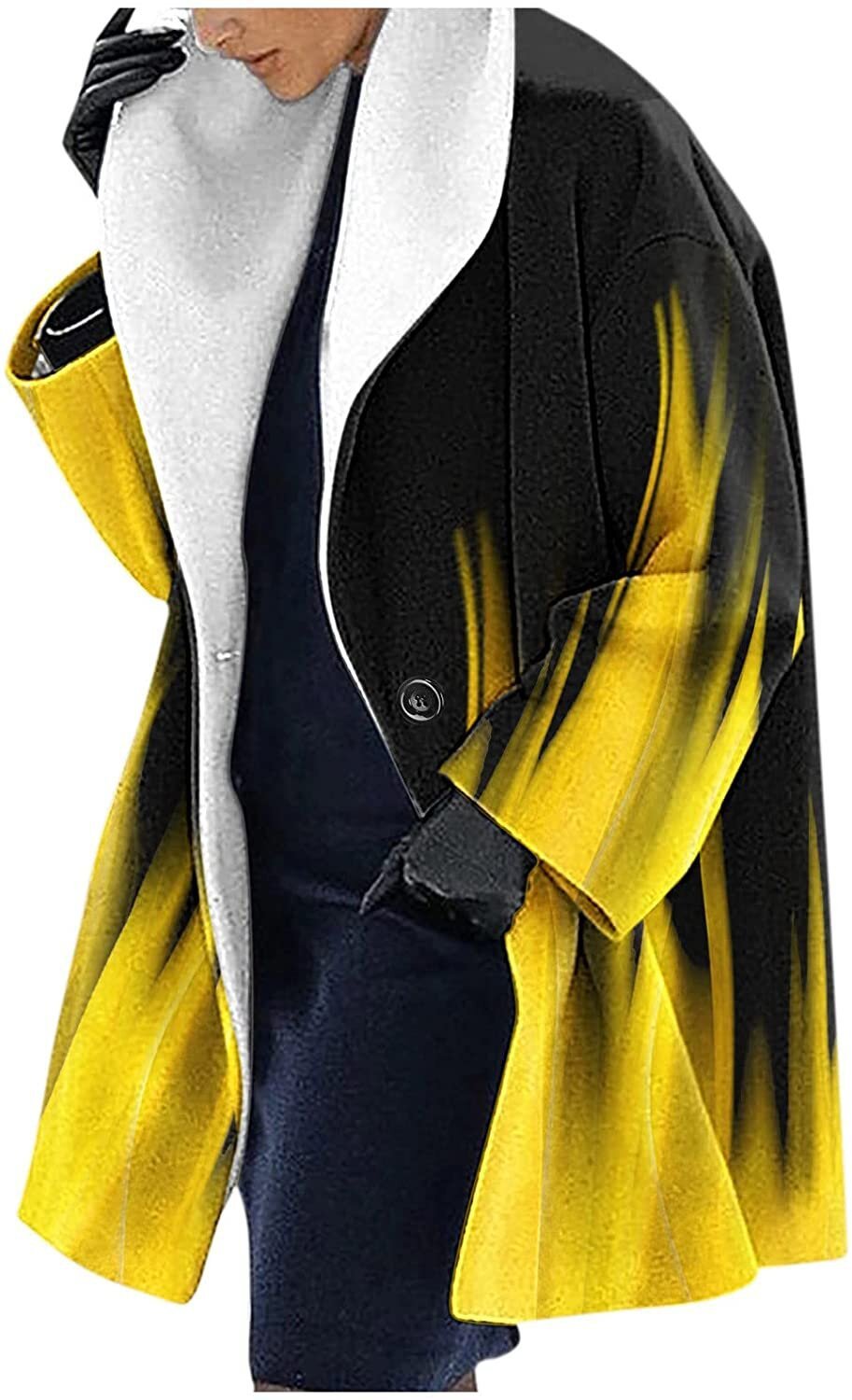 Manteau Mi-Long Décontracté à Capuche