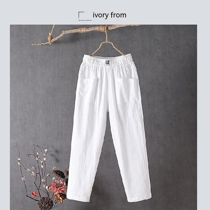 Pantalons en Coton et Lin