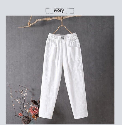 Pantalons en Coton et Lin