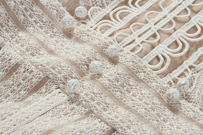 Robe Raffinée en Dentelle Brodée