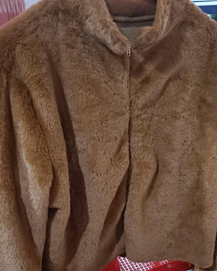Veste Elegante En Peluche