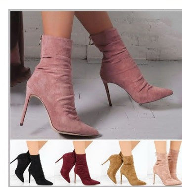 Bottes Hautes En Suède Léger