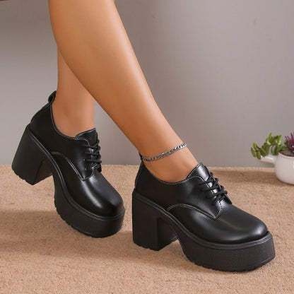 Chaussures En Cuir Lacées
