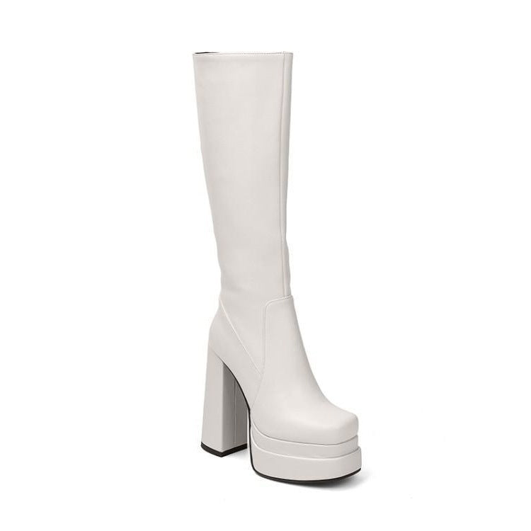 Bottes à Plateforme Epaisses Euro-Américain.