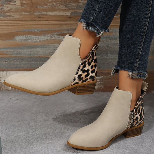 Bottines Martin à Talon Bas