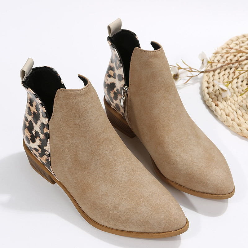 Bottines Martin à Talon Bas