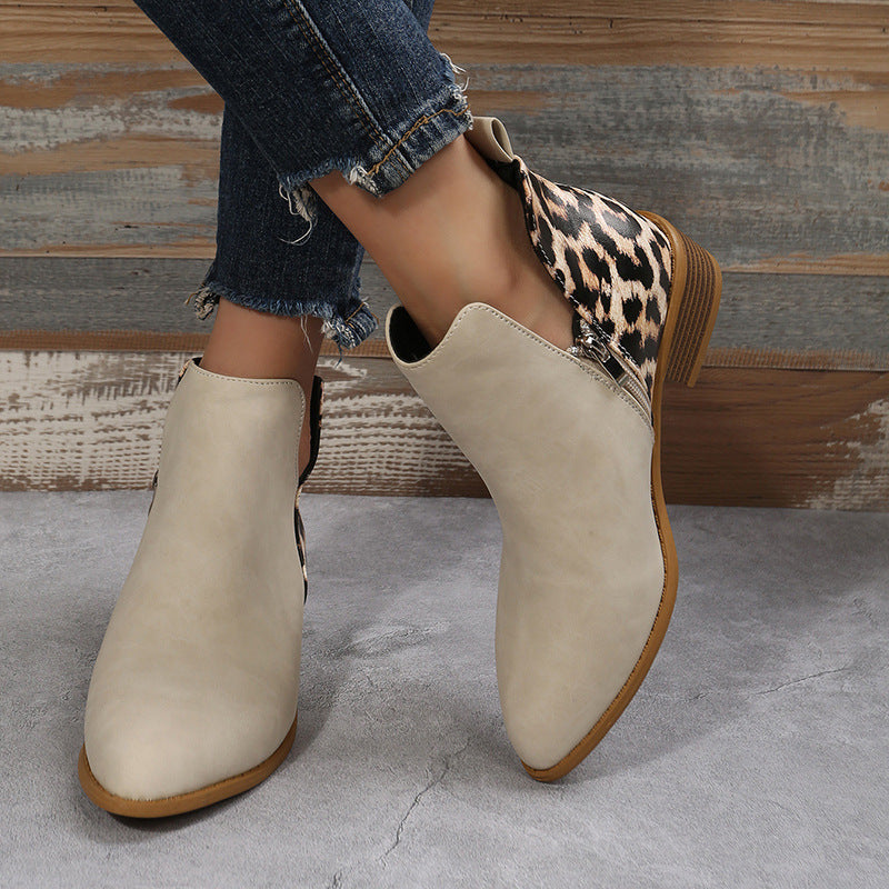 Bottines Martin à Talon Bas