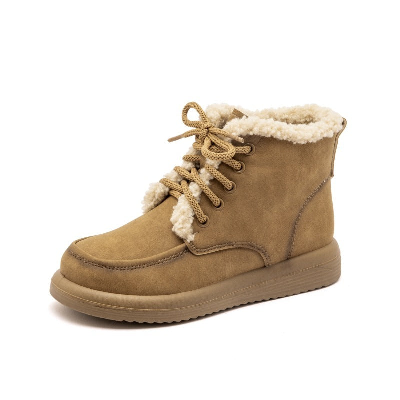 Bottes Fourrées à Lacets