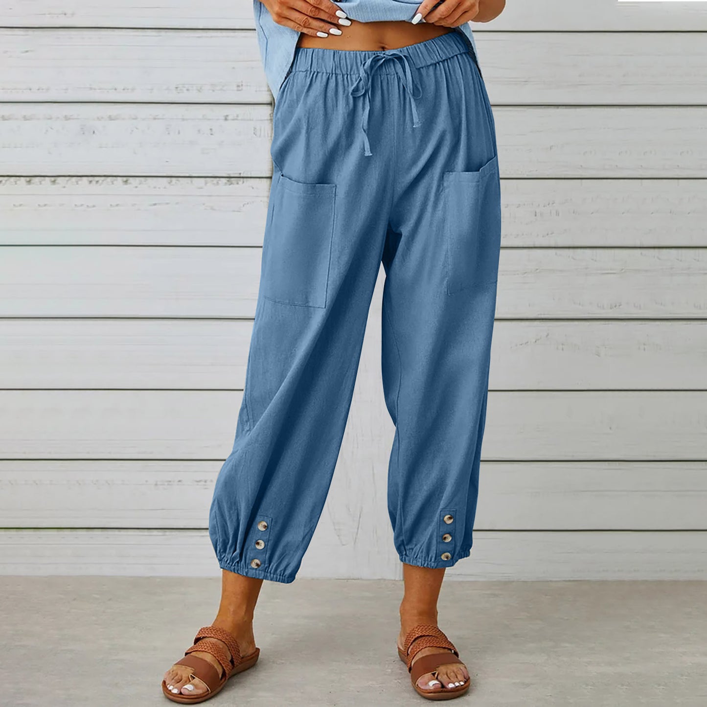 Pantalon Léger à Cordon
