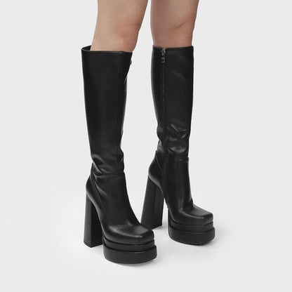 Bottes à Plateforme Epaisses Euro-Américain.
