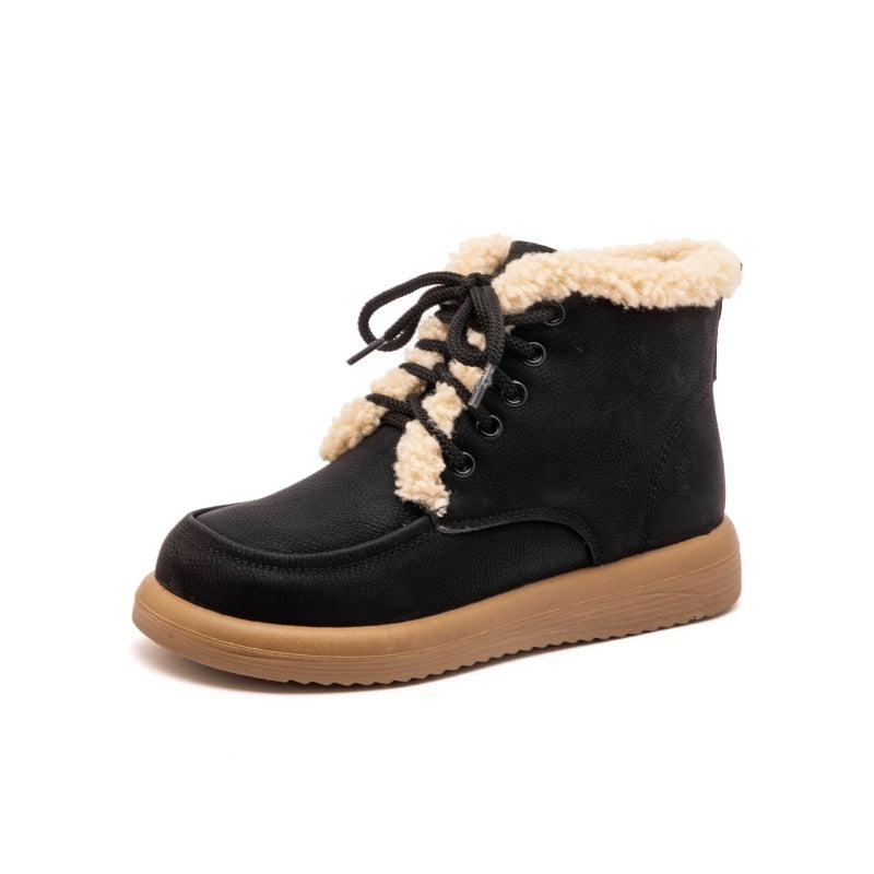 Bottes Fourrées à Lacets