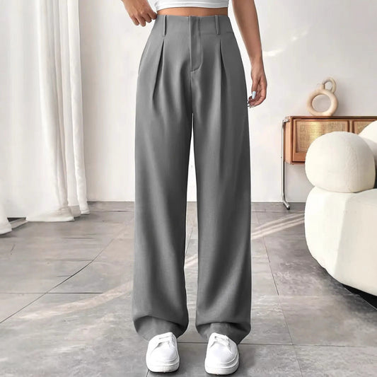 Pantalon Large Mi-Taille
