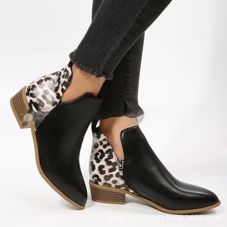 Bottines Martin à Talon Bas