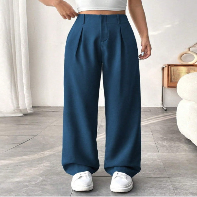 Pantalon Large Mi-Taille