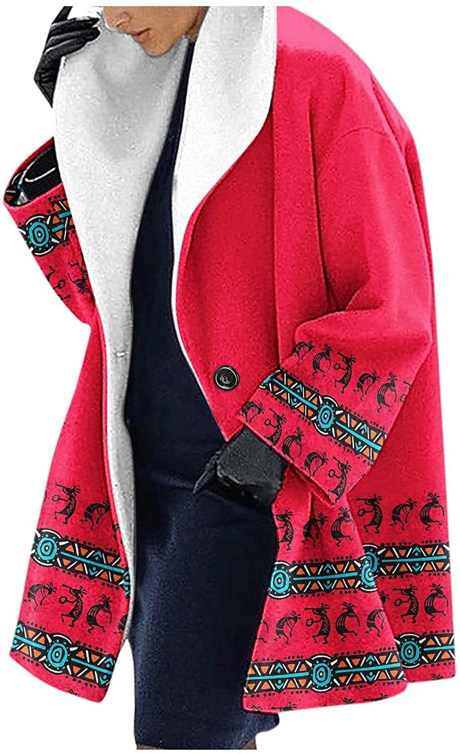 Manteau Mi-Long Décontracté à Capuche