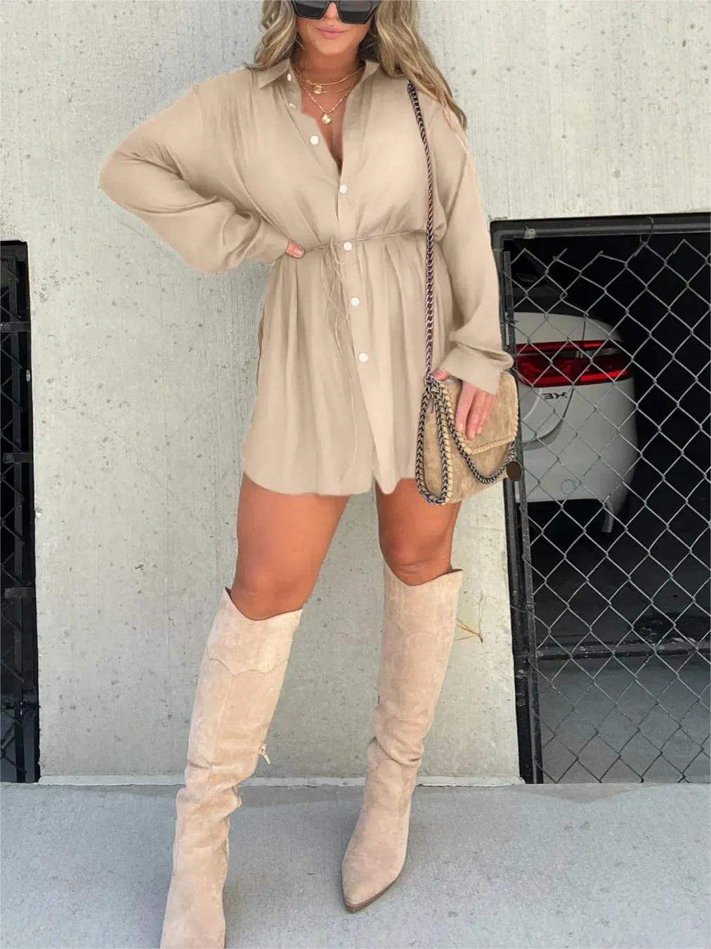 Combinaison avec Boutons – Style Chemise Élégant