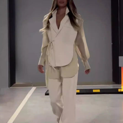 Ensemble Chiffon et Pantalon Droite