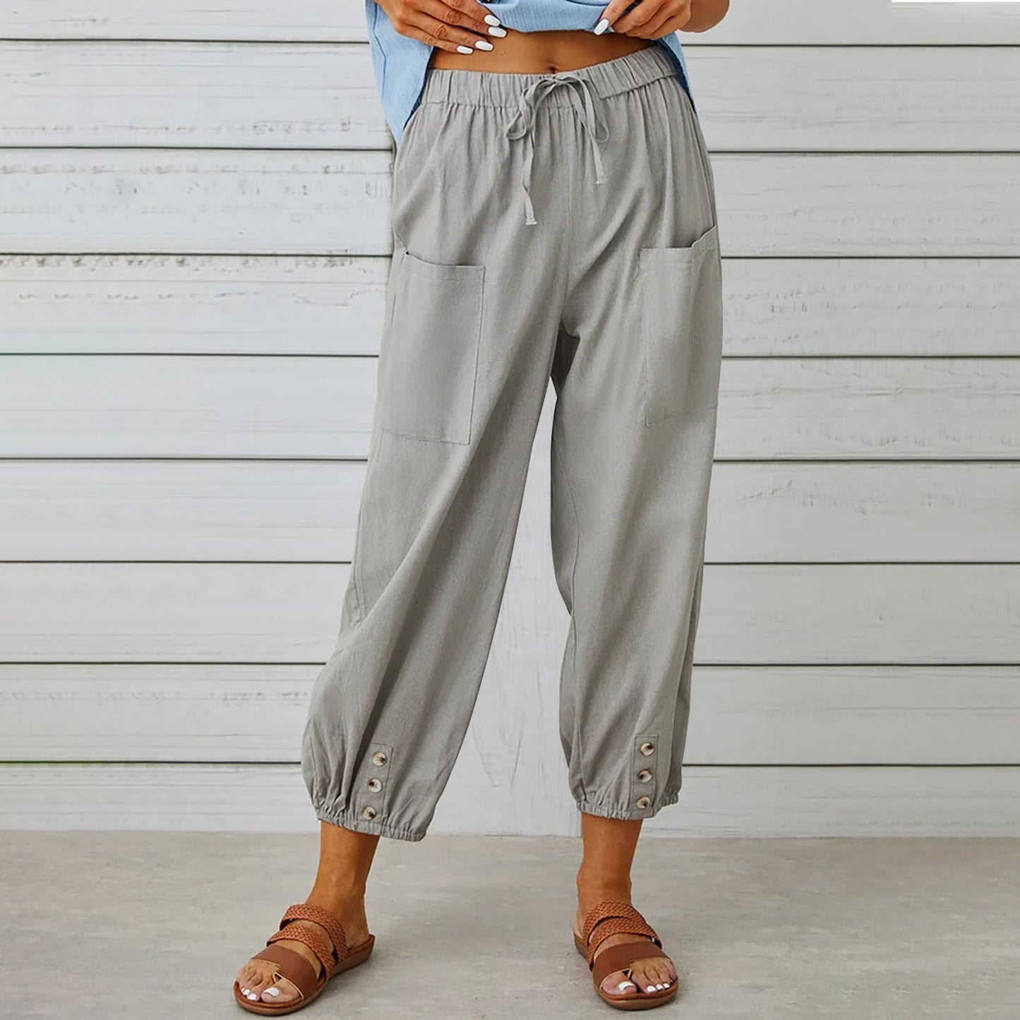 Pantalon Léger à Cordon