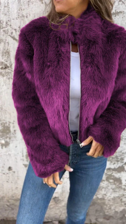 Veste Elegante En Peluche