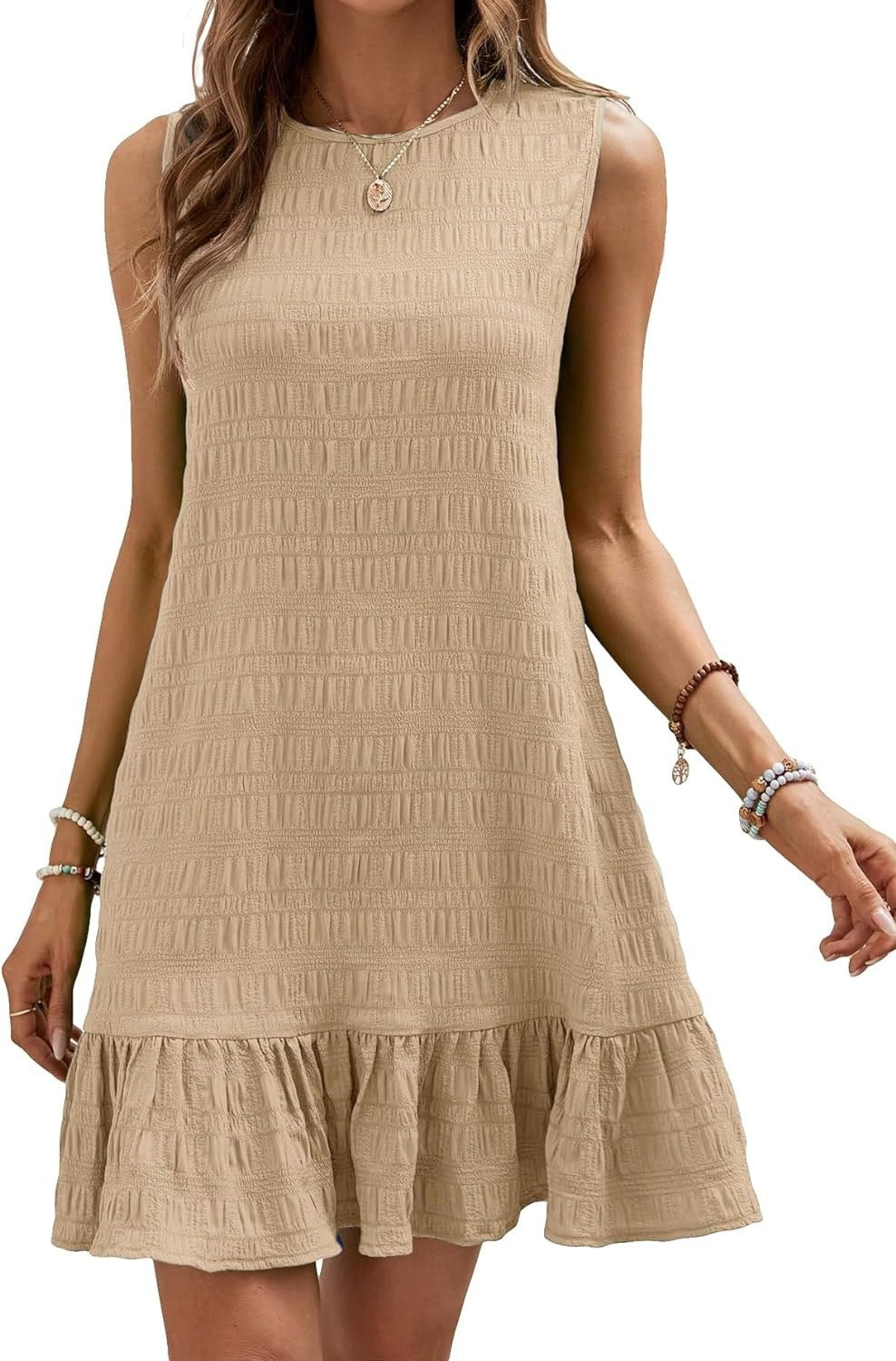 Robe à Encolure Ronde