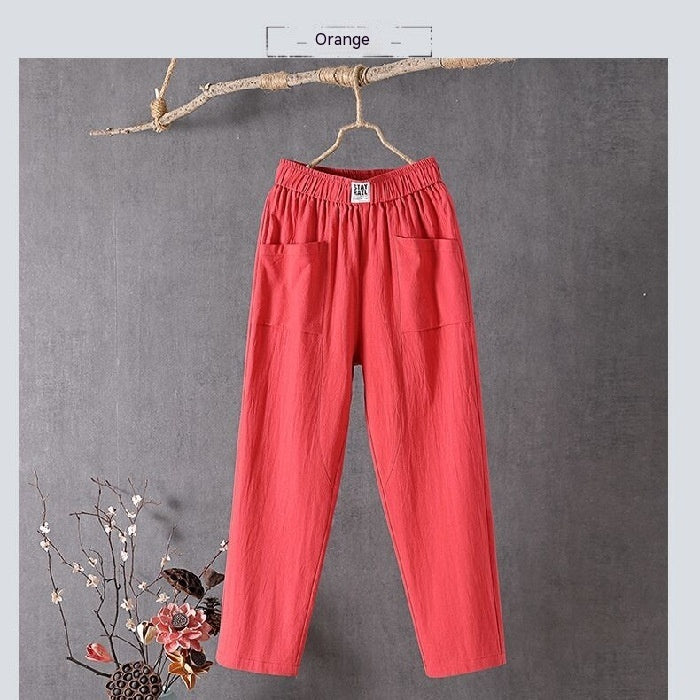 Pantalons en Coton et Lin