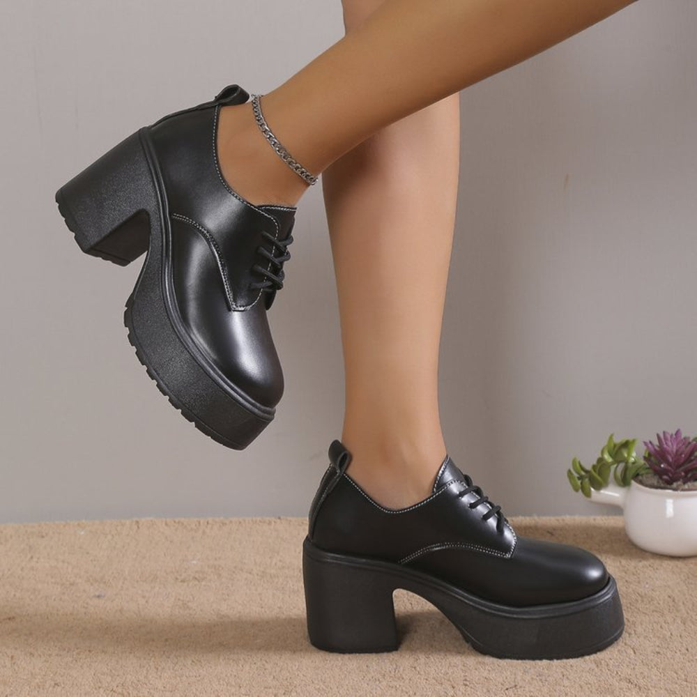 Chaussures En Cuir Lacées