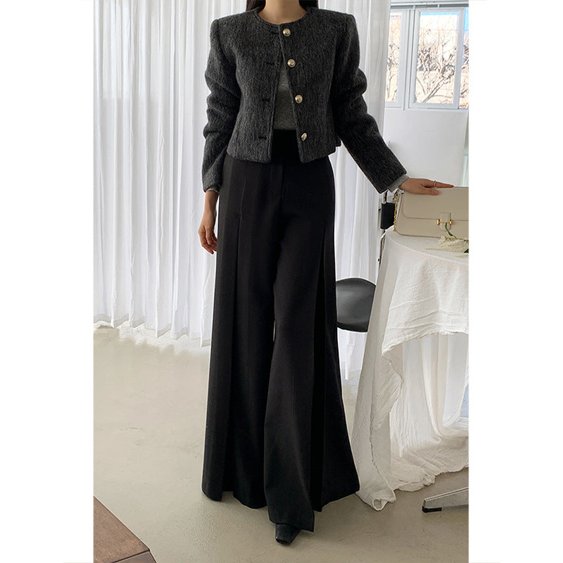 Pantalon Décontracté Taille Haute