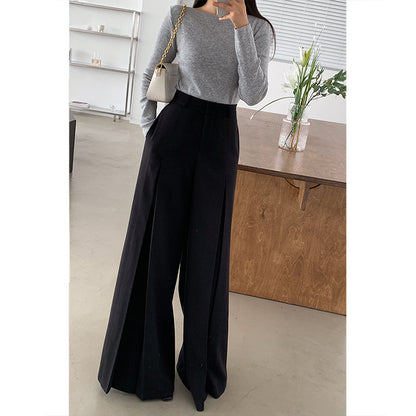 Pantalon Décontracté Taille Haute